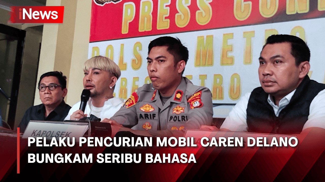 Pelaku Pencurian Mobil Caren Delano Bungkam saat Dihadirkan Polsek Setiabudi