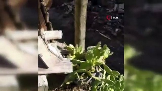 İki katlı ahşap ev yanarak kullanılmaz hale geldi