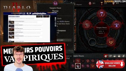 Meilleurs Pouvoirs Vampiriques Diablo 4 Saison 2, le guide pour vos classes et builds !