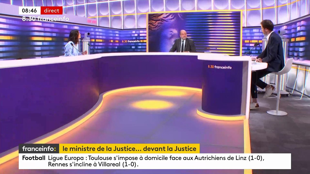 Le ministre de la Justice Eric Dupond-Moretti s’emporte ce matin en direct sur Franceinfo contre la journaliste Agathe Lambret: "Vous allez me poser 50 fois la question ?" - Regardez