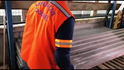 Defesa Civil inicia entrega de telhas de fibrocimento às famílias atingidas por temporal