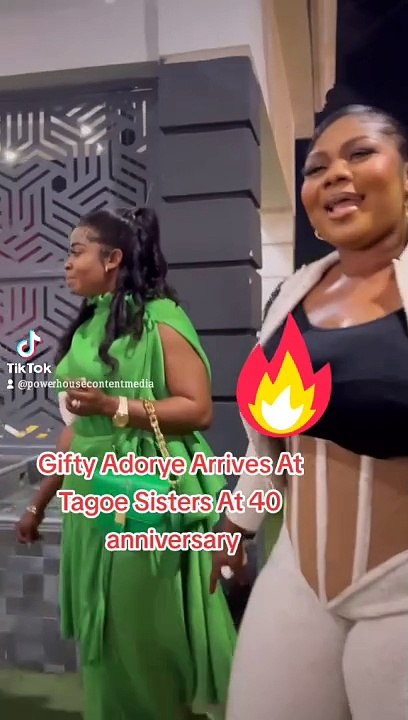 Gifty Adorye Arrives At Tagoe Sisters At 40 Anniversary