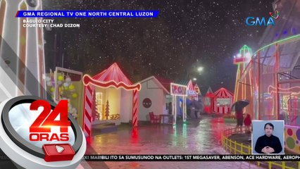 Christmas village, dagdag-atraksyon sa lungsod na all-year round ang lamig | 24 Oras