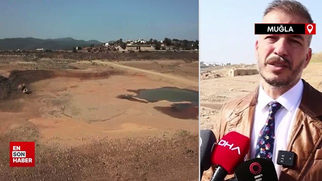 Bodrum'un ihtiyacını karşılayan barajlarda su dip seviyeye düştü