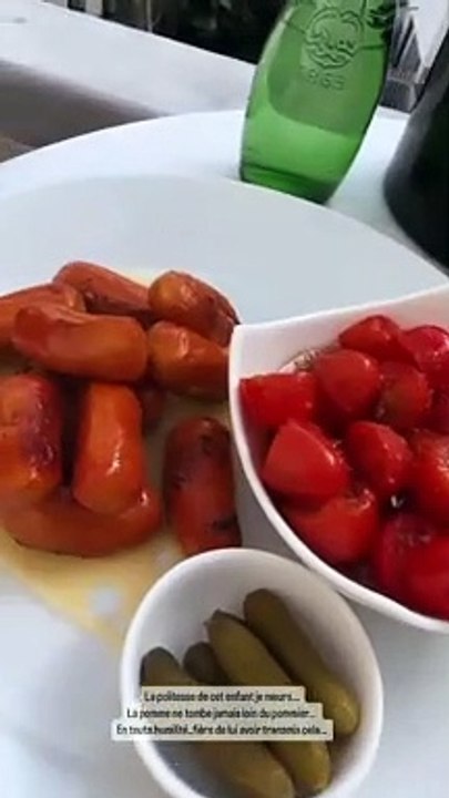 Ayem Nour avec son fils Ayvin à Paris après avoir été bloquée presque un an au Maroc. Instagram