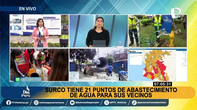 Corte de agua en Surco: 5 cisternas y 21 puntos de abastecimiento están disponibles para los vecinos