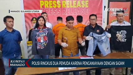 Video herunterladen: Dua Tersangka Penganiayaan Di Megamas Diringkus Tim Polresta Manado