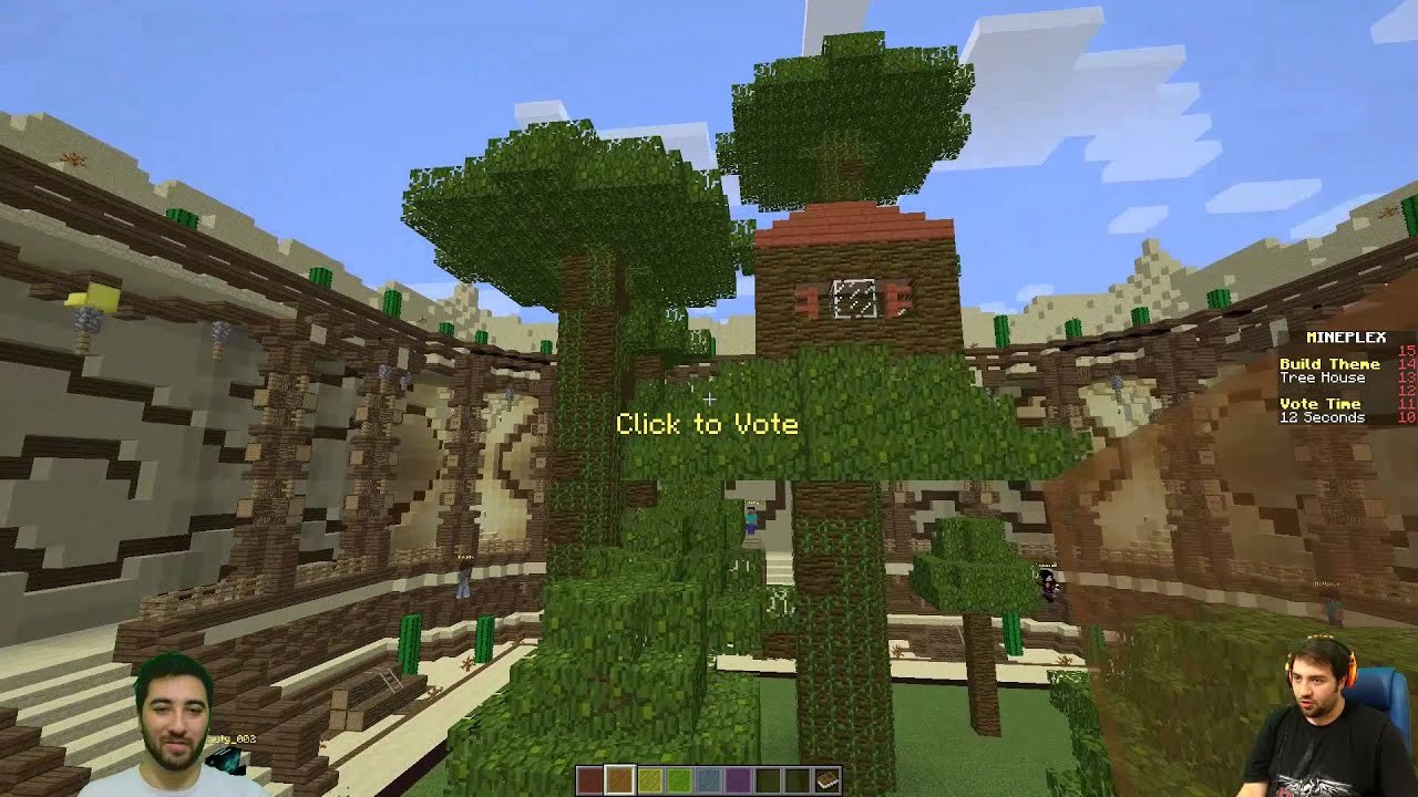 Minecraft Yapı Kapışması - Ağaç Ev ve Kaplumbağa Nasıl Yapılır