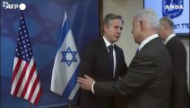 Incontro Netanyahu-Blinken al ministero della difesa di Tel Aviv