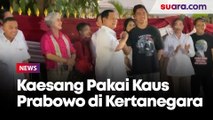 Kode Keras! Kaesang Pakai Kaus Prabowo Saat Sambangi Kertanegara