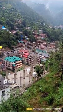 Several houses collapse due to landslides in Kullu #flood #solan #rain #kullu #landscape #landslide