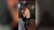 Moment Conor McGregor scores one on punch machine caught on camera