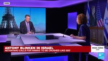 Netanyahu vows that Hamas will be crushed ‘like ISIS’ as Blinken visits