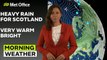 Met Office Morning Weather Forecast 07/10/23 – Yellow and Amber Warnings for Scotland