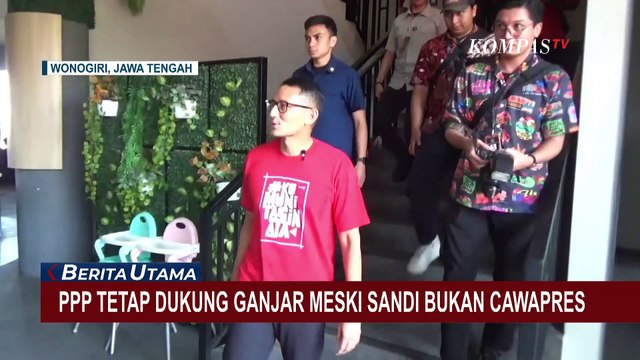 PPP Tetap Dukung Ganjar Pranowo Meski Sandiaga Uno Tak Jadi Cawapres