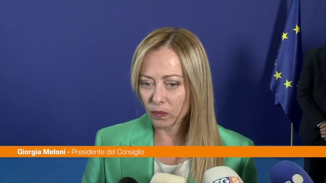 Ue, Meloni Fermare l'immigrazione illegale ora è una priorità