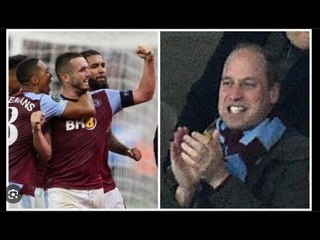 Il principe William ritarda Unai Emery con la visita nello spogliatoio dell'Aston Villa dopo la vitt