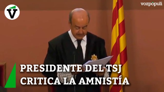 El presidente del Tribunal Superior de Justicia de Cataluña critica la amnistía: “Nadie puede colocarse por encima de la ley”