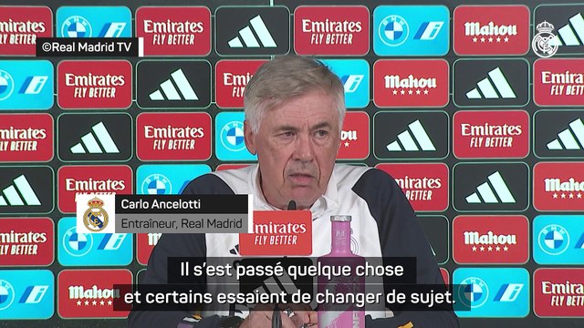 Ancelotti s'agace de la polémique autour de Vinicius
