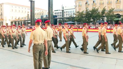 La Princesa Leonor participa en la ofrenda de cadetes a la Virgen del Pilar