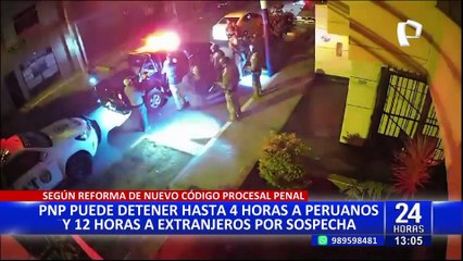 Policía podrá retener civiles hasta por cuatro horas si no tienen DNI