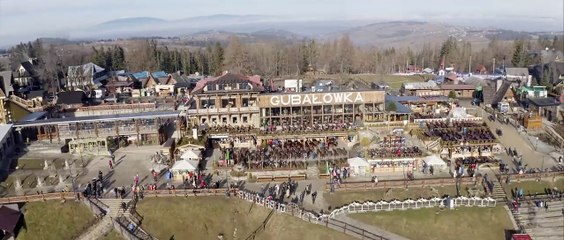 Images de drone de Zakopane et des Tatras