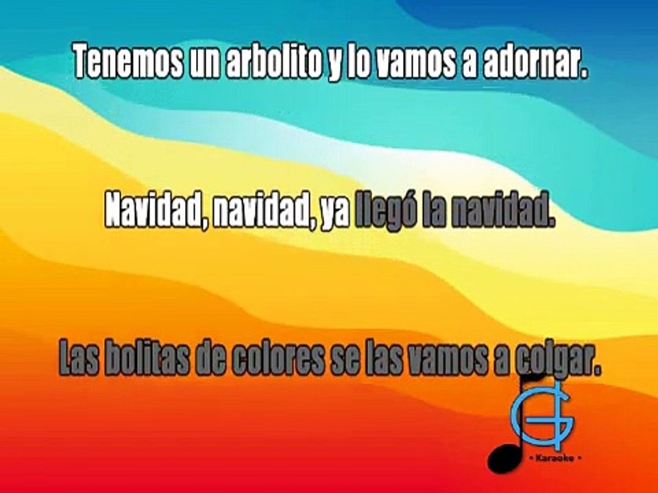 Arbol de Navidad Villancico Karaoke