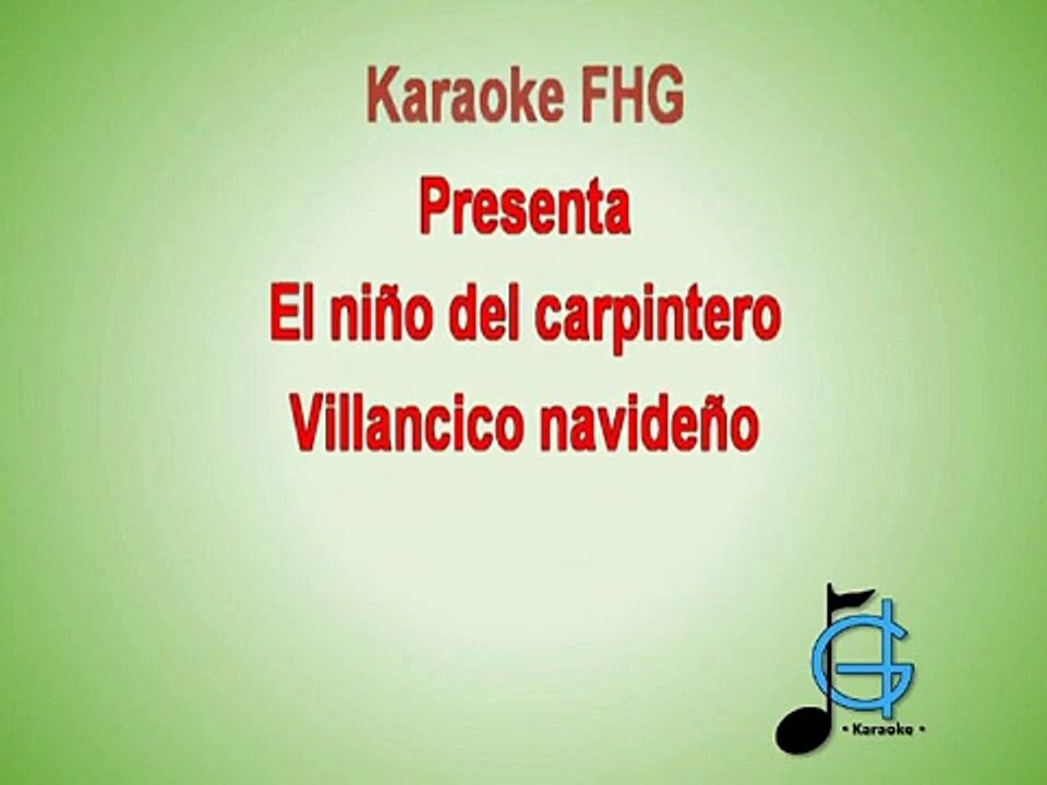 El niño del carpintero karaoke villancico navideño