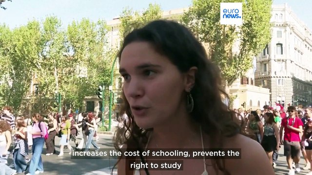 Young climate activists join Fridays for Future protest in Rome