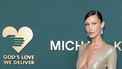 Bella Hadid Posed Topless in a Field of Lavender