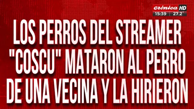 Los perros del streamer Coscu mataron a otro animal e hirieron a una vecina