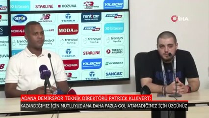 Patrick Kluivert: Daha fazla gol atamadığımız için üzgünüz