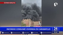 Incendio consume vivienda de cuatro pisos en Carabayllo