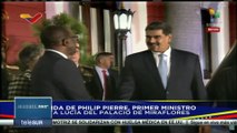 Pdte. Nicolás Maduro despide al Primer Ministro de Santa Lucía