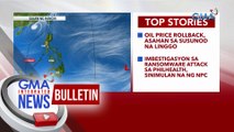 May LPA na binabantayan sa labas ng PAR, pero wala pa itong epekte sa bansa, ayon sa PAGASA  | GMA Integrated News Bulletin