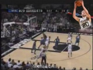 NBA Manu Ginobili was unguardable, sinking 5-of-8