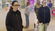 Bollywood Diva Karisma Kapoor Khan Looks Stunning as She Spotted at Mumbai Airport| FilmiBeat