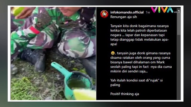 Hangatnya Pasukan TNI Ngerujak saat Bertugas di Perbatasan