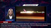 Crew safe after FedEx jet skids off the runway in Chattanooga - 1breakingnews.com