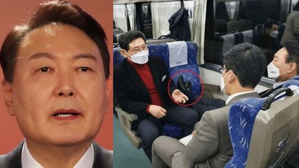 '열정열차' 탄 윤석열 국민의힘 후보가 기차에서 절대로 하면 안 되는 최악의 민폐 행동을 보여줬다