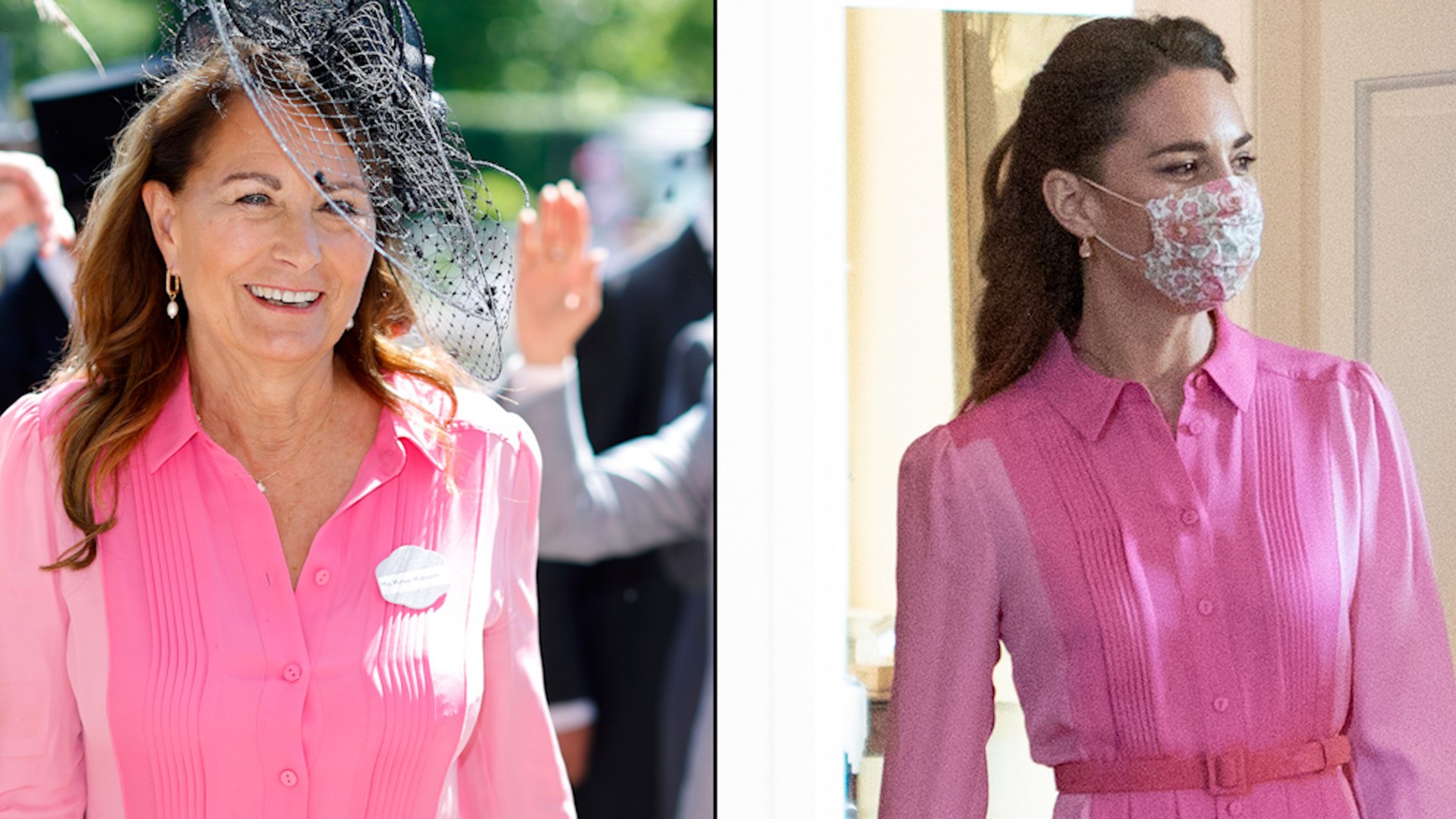 Se trata de un vestido camisero rosa que llev� la duquesa de Cambridge el a�o pasado