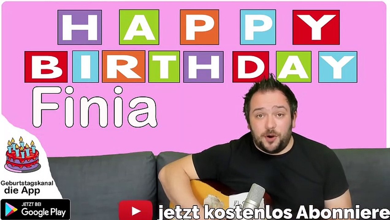Happy Birthday, Finia! Geburtstagsgrüße an Finia