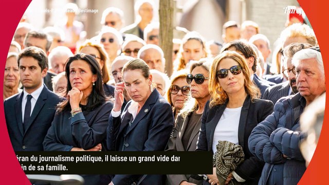 Obsèques de Jean-Pierre Elkabbach : sa veuve Nicole soutenue par Léa Salamé, Pascal Praud... le monde des médias présent