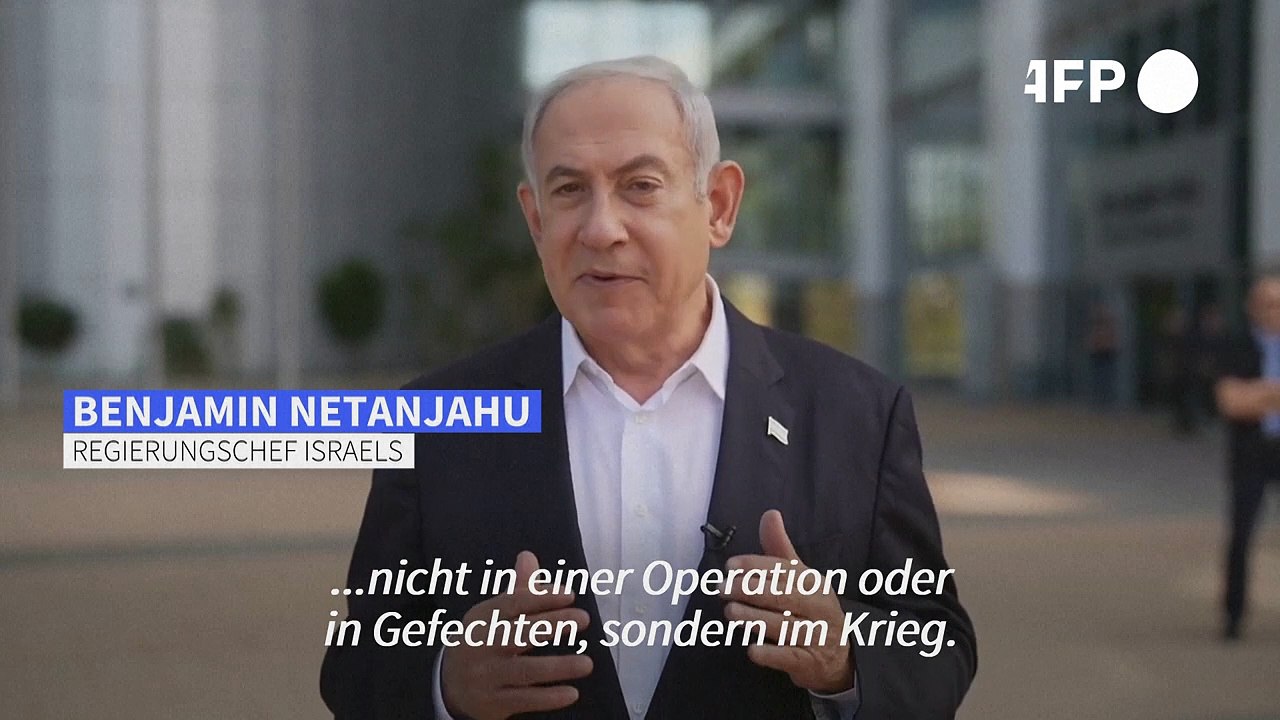 Netanjahu: Die Hamas wird 'einen beispiellosen Preis' zahlen