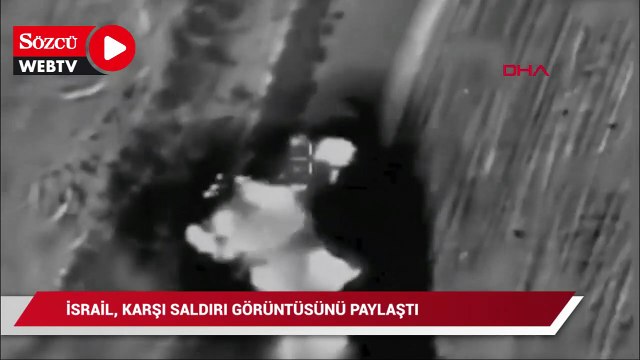 İsrail güçleri, karşı saldırı görüntüsünü paylaştı