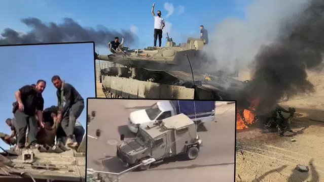 El Kassam Tugayları, İsrail askerlerini esir alıp tankları ele geçirdi