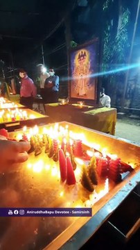 Shraddhavans lite Sudeep at Shree Harigurugram during after Pravachan of Sadguru Aniruddha Bapu