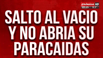 Tremendo video: saltó al vació...¡y no podía accionar el paracaídas!
