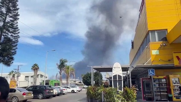 Imágenes de la ciudad de Ashkelon tras el lanzamiento de cohetes desde Gaza
