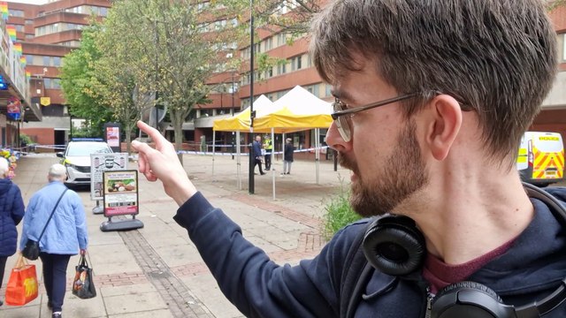 Police cordon seals off area around Moorfoot in Sheffield following alleged stabbing